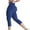 18 Blue, variant on Capri Leggings for Women High Waisted Tummy Control Cargo Yoga Pants Knee Length Stretch Butt Lift Workout Exercise Tights