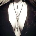 thumbnail image 2 of Cadena de suéter con cruz gótica europea y americana con el capítulo de Drácula y el collar de murciélago pagano, 2 of 6