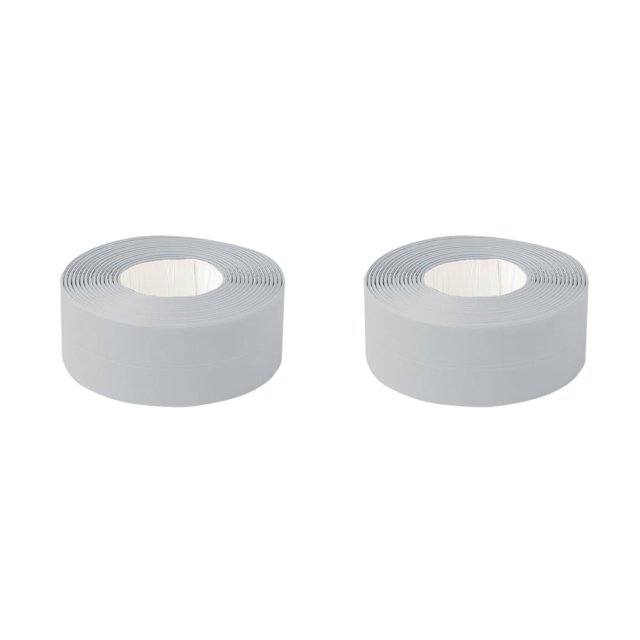 Moyic 2 uds cinta adhesiva de PVC duradero 1 rollo cocina baño pared sellado cinta Gadgets impermeable a prueba de moho 3,2 m x 3,8 Type1 NO1
