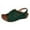 Green, variant on Xunlbb Clearance, Women's New Summer Plus-size Solid Color Wedge Fish Mouth Platform Sandals