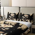thumbnail image 4 of Black Gold Print Shiny 100% Cotton Duvet Cover Full,Rose Bedding Set for Women,Galaxy Glitter Sparkle(Not Real)Bed Sets,Rose Quilt Cover with 2 Pillowcases Breathable,no Comforter, 4 of 6