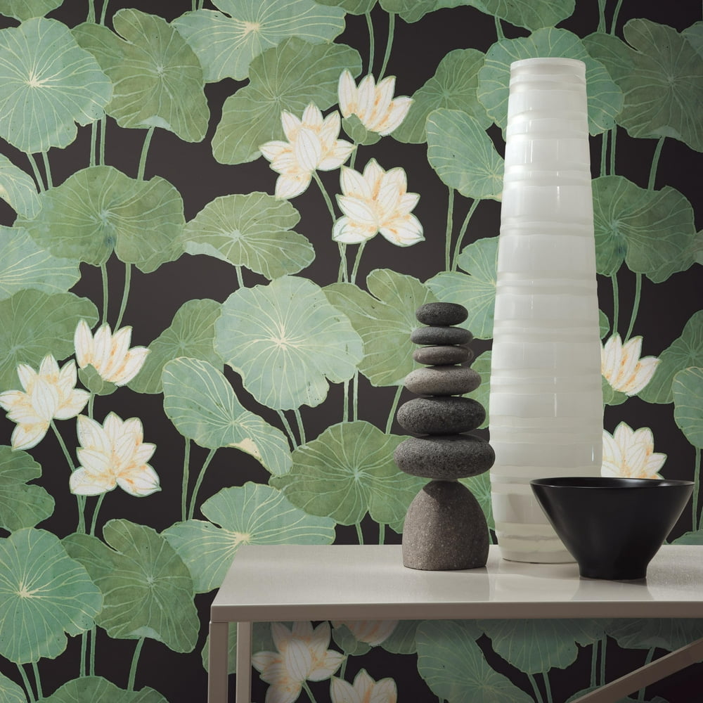 Roommates Lily Pad Peel & Stick Wallpaper