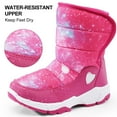 Harvest Land Toddler Girls Snow Boots Kids Winter Warm Boots Waterproof