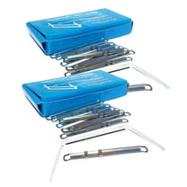 100 Pcs Bookbinding Clips Metalbindingclipbindingringbindingstrip Strips Silver