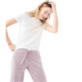 thumbnail image 1 of Aeropostale - Camiseta de pijama para mujer, color blanco roto, pequeña Aeropostale Camiseta de manga corta, 1 of 2