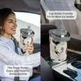 thumbnail image 5 of Steel Tumbler with Straw Vertical Handle Ice Flow Flip Tumbler 30 oz, Chicken Tumbler Insulated Water Bottle Easy for Carry, Good for Home/Office, Better for Travel/Car/Camp, 5 of 6