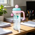 thumbnail image 5 of CQCYD Plastic Cup 1200ml, Handle Straw Tumbler Leak Proof, Reusable Water Bottle, Large Capacity Drinking Container for Outdoor Sports Travel Office and Daily Hydration, 5 of 5