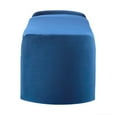 thumbnail image 4 of Accent Chair Bench, Midnight Blue, Velvet, Living Kitchen Cafe Bistro Hospitality Restaurant, Modern Contemporary Boutique HB34372, 4 of 8