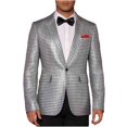 thumbnail image 1 of Hombres Blazer Chaqueta Casual Suelta Moda a Damas Botón de Bolsillo de Manga Larga Solapa Superior Blazer Chaqueta Traje para Hombres, 1 of 8