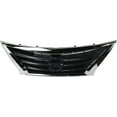 thumbnail image 4 of CAPA For 15-19 Versa Sedan Front Face Bar Grille Assembly Black w/Chrome Frame, 4 of 5