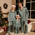 thumbnail image 4 of Aoiroe Christmas Pajama Sets Lounge Sets for Winter Pajamas for Set Long Sleeve Button Down Pj Set Family Xmas Pajamas Sets Funny Pajamas for —Green 130, 4 of 9