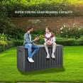 thumbnail image 2 of Decksplore 80 Gallon Lockable Resin Deck Box, Waterproof & Outdoor Storage Box for Outdoor Cushion Storage and Outdoor Delivery Storage Black, 2 of 13