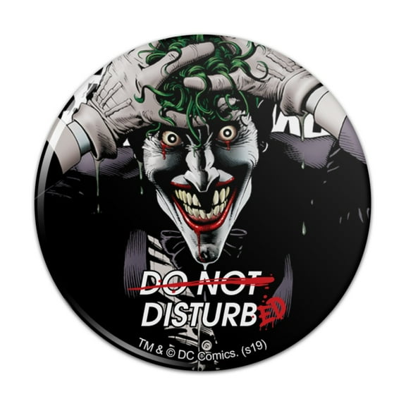 Batman Disturbed Joker Kitchen Refrigerator Locker Button Magnet
