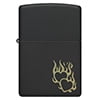 Black Matte Fire Heart Design