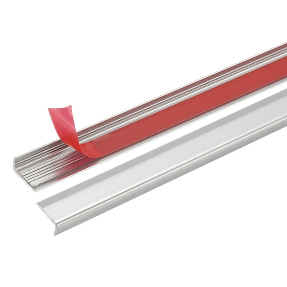 Uxcell 10pcs Tile Edge Trim 12" x 0.4" Peel and Stick Aluminum Alloy Trim, Matte White