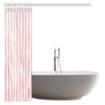 thumbnail image 2 of MYPOP Modern Decor Shower Curtain, Coral Pink Vintage Color Trends Feather Fabric Shower Curtain Set with Hooks, 66 X 72 Inches, 2 of 2