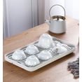 thumbnail image 2 of Durable Reusable Plastic Double-Layer Drain Tray with Hollow Upper Layer & Water Storage Lower Layer, 39x22.5x3cm, Rounded Corners, Raised Edges, Curved Handle, for Kitchen Glasses, Dishes, Fruits -, 2 of 6