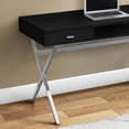 thumbnail image 3 of Monarch Specialities 48" Desk with Drawers and Open Shelf in Black, 3 of 4