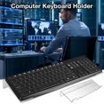 thumbnail image 3 of Computer Keyboard Holder Clear Acrylic Tilted Keyboard Stand for Office Desk Home School, 3 of 9