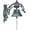 Shape D - Arabesque, variant on Large & Loud Farmhouse Dinner Bell Outside Wall Mounted Electroless Doorbell, Front Door Shop Entrance Porch Antique Decorative Hanging Bell, Indoor Outdoor Pretty Wall Ornamental Hand Bell