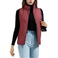thumbnail image 3 of Diufon Womens Vests Padded Lightweight Sleeveless Vest Fall Winter Full Zip Outerwear Vests with Pockets, 3 of 9