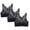 Black, variant on PATLOLLAV Summer 3-Pack Womens Bra Wire Free Underwears Base Vest Style Sports Lingerie
