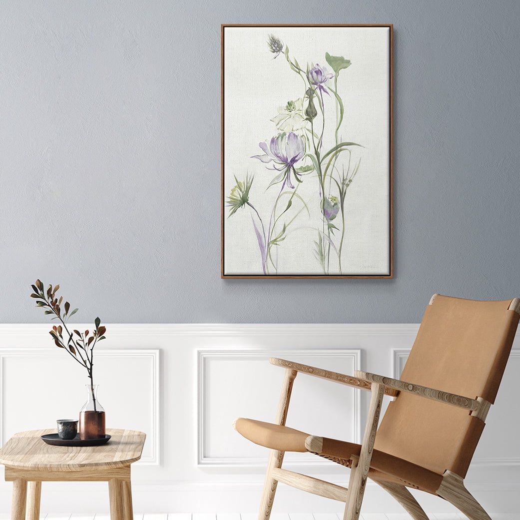 Late Summer Wildflowers II V30 Framed Premium Gallery Wrapped Canvas - Ready to Hang