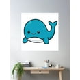 thumbnail image 2 of Kawaii Whale Poster Wall Art, Modern Wall Decor For Living Room Bedroom, 30x30 UNFRAMED, 2 of 3