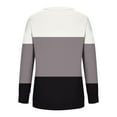 thumbnail image 4 of Yuyuzo Chandails en Molleton Décontractés pour Femmes Manches Longues Col Rond Mode Bloc de Couleur Pull Tunique Automne, 4 of 4