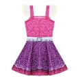 thumbnail image 3 of TiaoBug Kids Girls Mesh Cap Sleeves Princess Dress Halloween Party Costume, 3 of 6