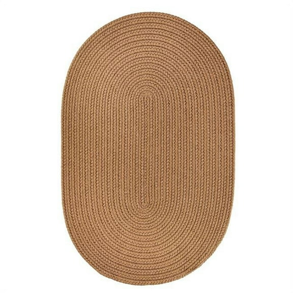 Solid Lt. Brown Poly 4' Round