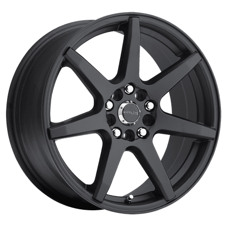 Raceline 131B-EVO 17" Cast Aluminum Wheel, EVO BLACK 17X7.5 4X100/4X108  40mm