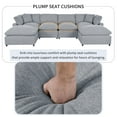 thumbnail image 3 of Harper & Bright Designs Convertible Modular Sectional Sofa with 2 Removable Ottomans & Pillows, Large U Shape Cloud Couch with Reversible Chaise for Living Room, Grey, 3 of 16