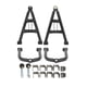 thumbnail image 2 of Kit de brazo oscilante de suspensión delantera de 350 mm para ATV, cuatrimoto, kart, 4 ruedas, 150 cc y 200 cc., 2 of 14