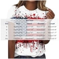 thumbnail image 3 of Qingpeng 4th of July Patriotic T Shirts for Women Summer Star Print Shirts Women's Independence Day Short Sleeve Casual Tee Tops, 3 of 5