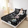thumbnail image 4 of jejeloiu Boho Dragonfly Bed Sheets,Cute Daisy Blossom King Sheets For Girls Women 4-Piece, 4 of 7