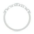 thumbnail image 3 of DGOLD Bague Classique à 3 Pierres en Or Blanc 10 Kt avec Diamant Blanc Rond (1/4 cttw), 3 of 4