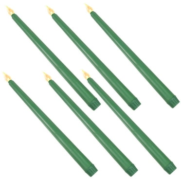 Efavormart 3 Pack | 11" Hunter Emerald Green Warm Flickering Flameless ...