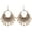 D150 Oxidised Silver, variant on by Touchstone Indian Bollywood pretty embossing work light weight traditional white pearls bunches designer jewelry earrings for women in gold tone