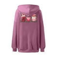 thumbnail image 4 of Womens Hoodie Long Sleeve Pullovers for Women Baggy Hoodies Pink Sweatshirt Fall Clothes for Women 2025 Women’S Clothes, 4 of 5