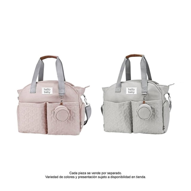 Pañalera Hello Baby con Cierre y Cinta Ajustable Varios Colores 1 Pzs