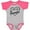 Heather and Hot Pink, variant on Inktastic I Love My Grandpa in Black Chalk Heart Boys or Girls Baby Bodysuit