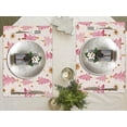 thumbnail image 4 of Dalrosia Pink Christmas Tree Snowflake Christmas Placemats Set of 4, 12x18 Inch Seasonal Winter Christmas Holiday Table Mats for Party Kitchen Dining Decoration, 4 of 4