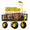 yellow, variant on 550 Lbs Steel Garden Cart, Heavy Duty Garden Wagon Cart ,Outdoor Metal Yard Utility Wagon Carts with 10" All Terrain Tires, Mesh Removable Sides and 180°Rotating Handle Foldable design-Green