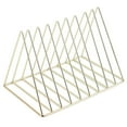 thumbnail image 5 of Nehlobo Desktop Stainless Steel Book Magazine Files Holder Storage Rack Organizer for Office Study Room, 5 of 8