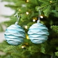 thumbnail image 2 of Leodye 2PCS Festive Ornaments Littery Christmas Decor HolidayTree Decorations ChristmasTree Ornaments Festive Home Decor-3.14in, 2 of 6