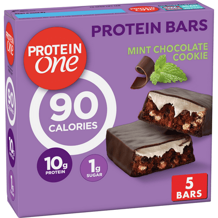 Protein One, 90 Calorie Protein Bar, Mint Chocolate Cookie, 5 Bars