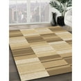thumbnail image 3 of Ahgly Company Machine Washable Indoor Square Transitional Copper Brown Area Rugs, 6' Square, 3 of 7