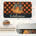 thumbnail image 3 of Fall Door Mat Hello Pumpkin Welcome Door Mat, Orange Polka Dot Non Slip Fall Welcome Mat Indoor Outdoor Autumn Harvest Door Mat Thanksgiving Decoration 30"*17", 3 of 6