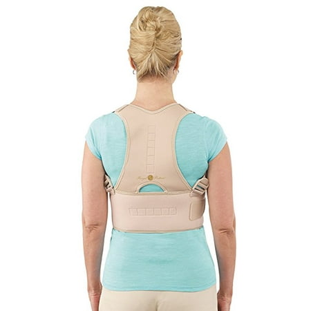 Back Brace Posture Corrector | Best Fully Adjustable Support Brace | Improves Posture and Provides Lumbar Support | for Lower and Upper Back Pain | Men and